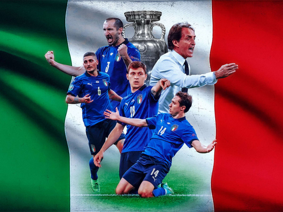 开云体育中国-意大利队卫冕欧洲杯冠军，队员庆祝胜利